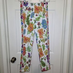 Truth Floral Pink Trim Pants Small